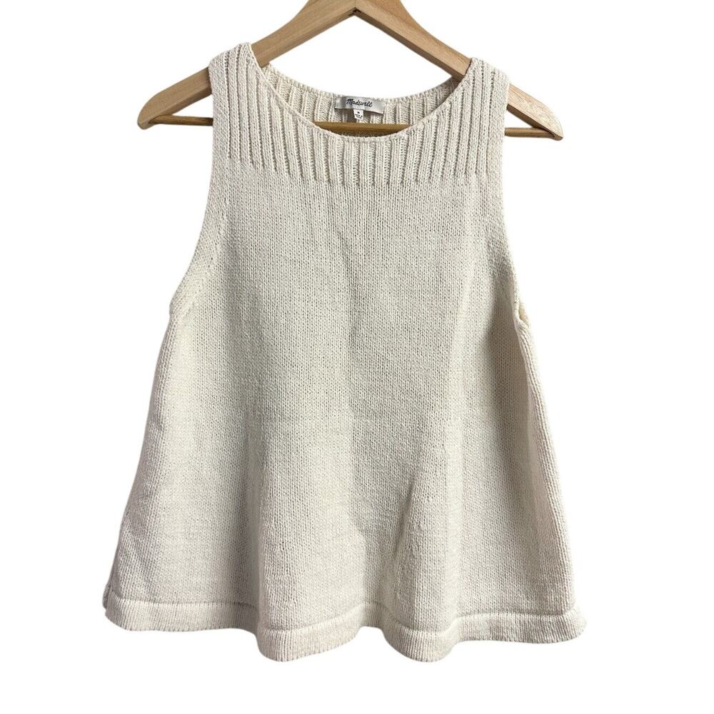 Madewell Cream Knit Tank Top